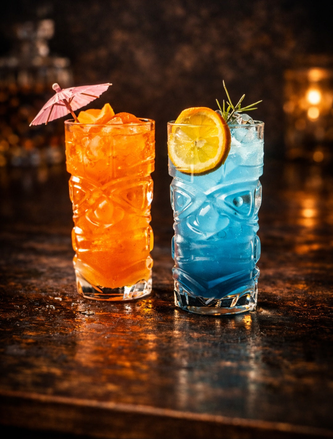 Crystal Tiki Skull Whiskey Glass