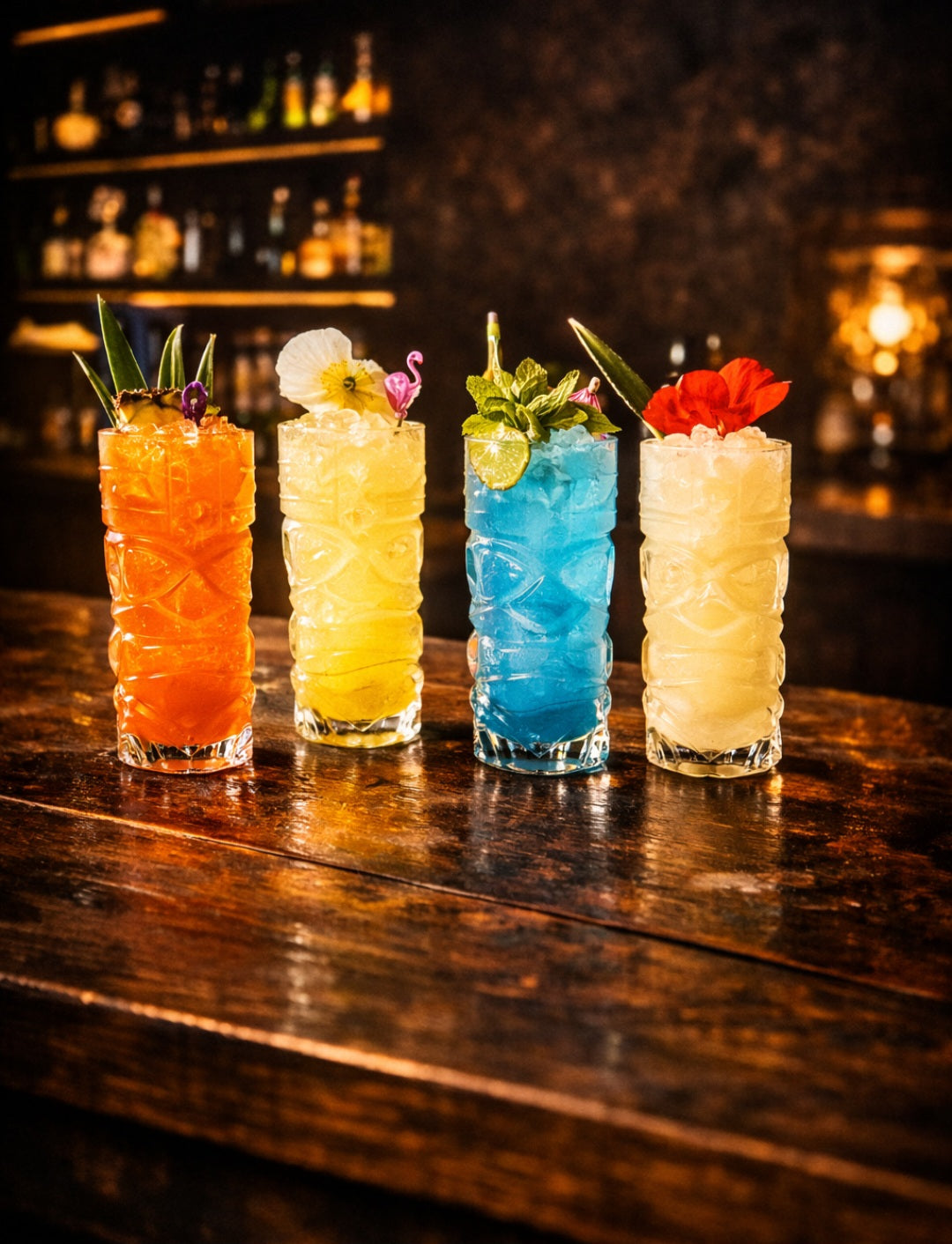 Crystal Tiki Skull Whiskey Glass