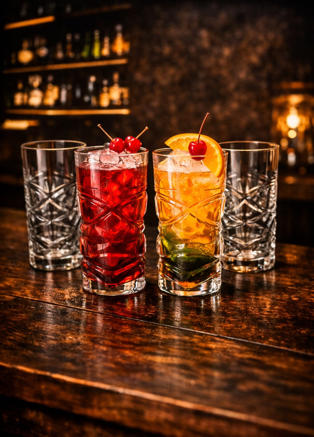 Crystal Tiki Skull Whiskey Glass