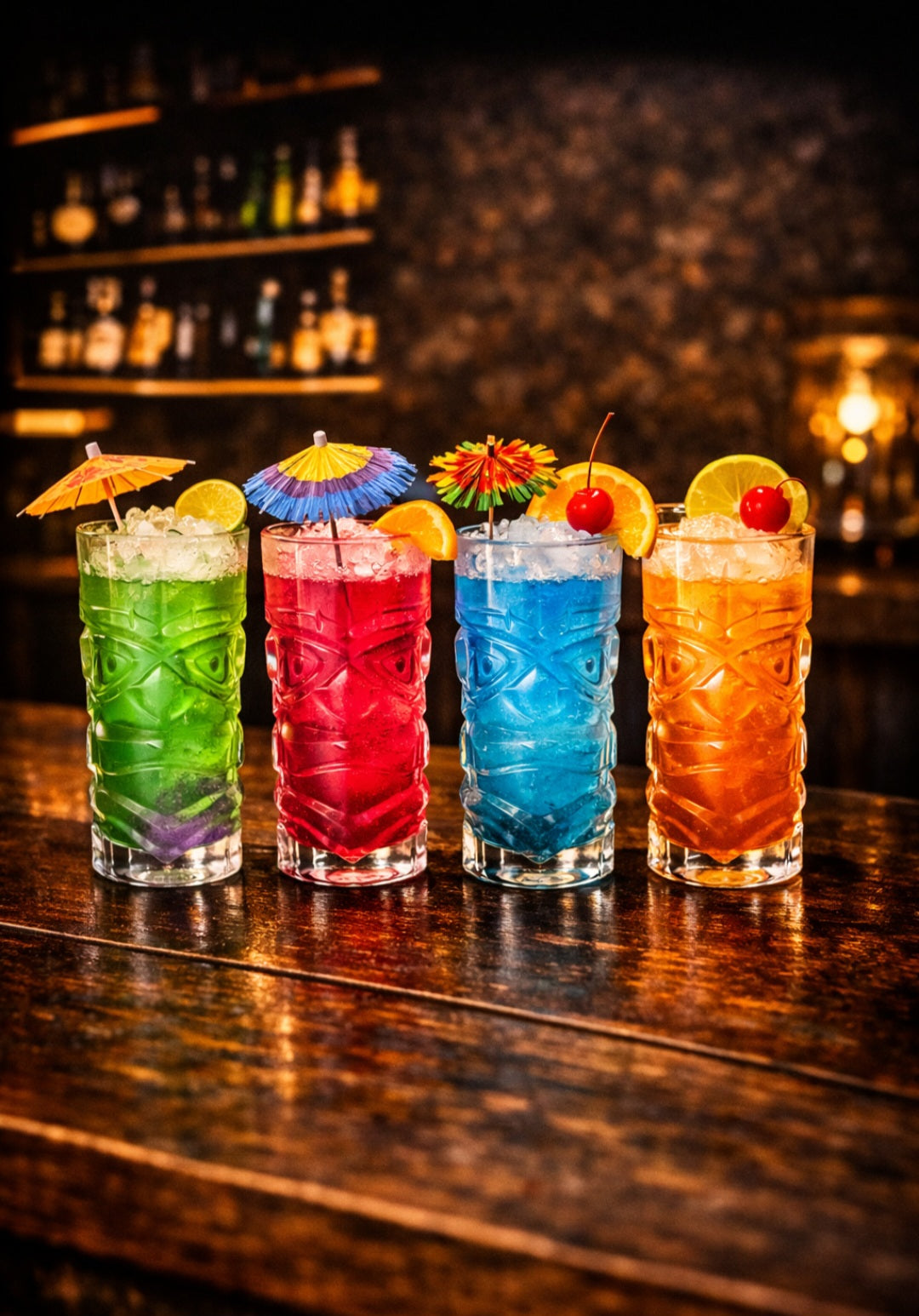 Crystal Tiki Skull Whiskey Glass