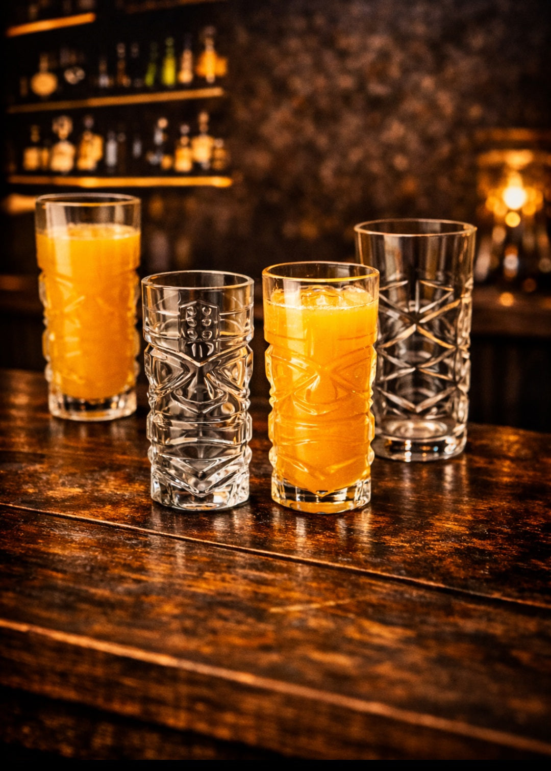 Crystal Tiki Skull Whiskey Glass