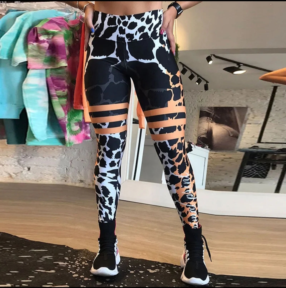 Wild Split High-Waisted Leggings
