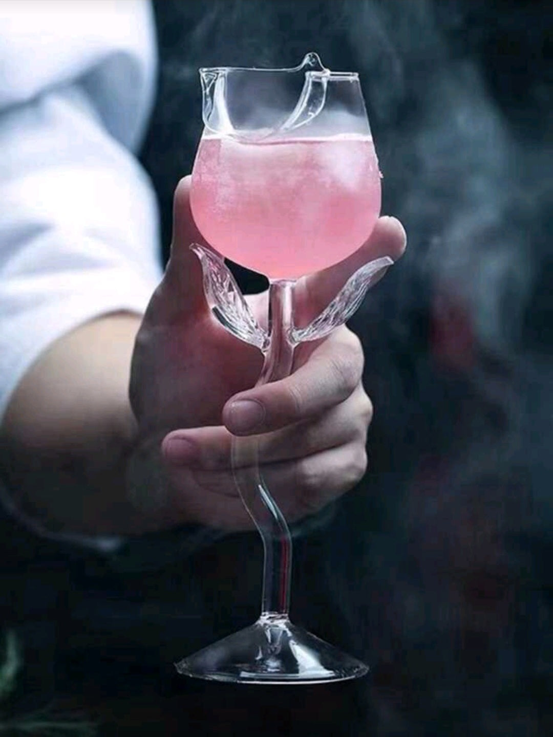 Rose Stem Wine Glass