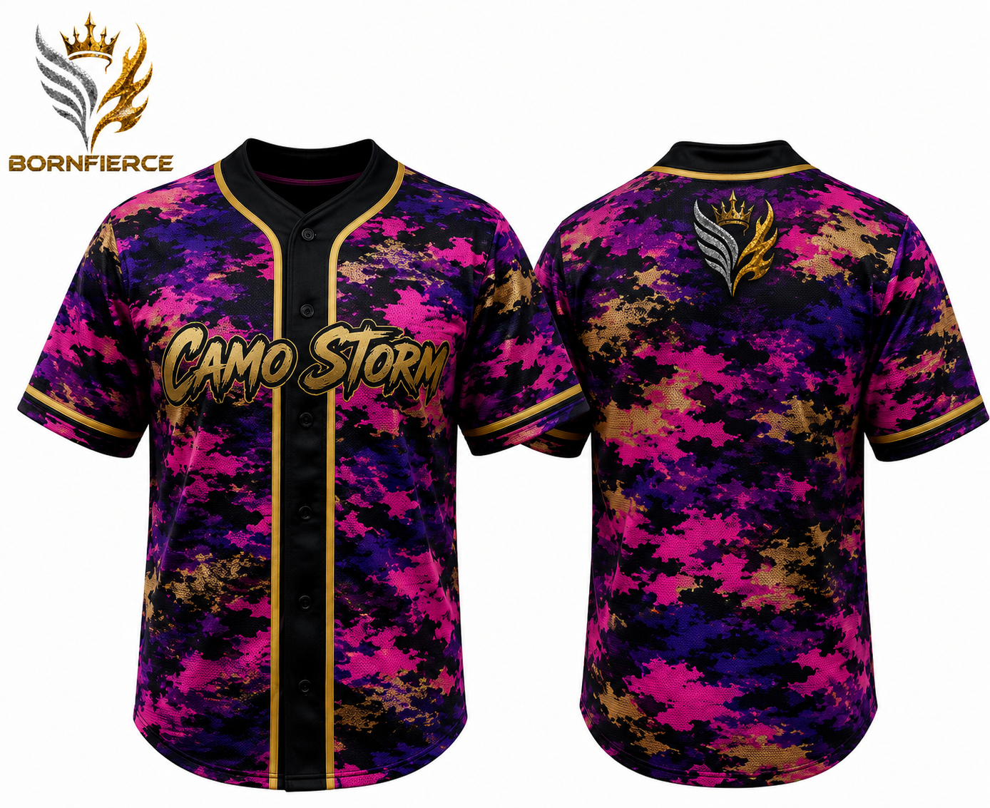 Baseball jersey-camo
