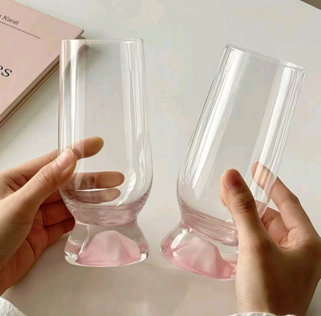 Blush Pedestal Drinking Glasses – Pink Pedestal Glassware | BornFierce