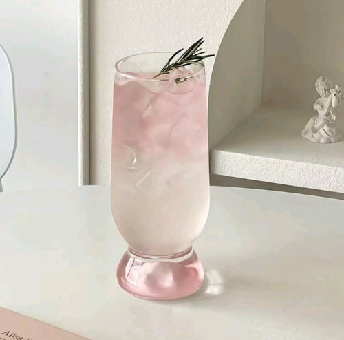 Blush Pedestal Drinking Glasses – Pink Pedestal Glassware | BornFierce