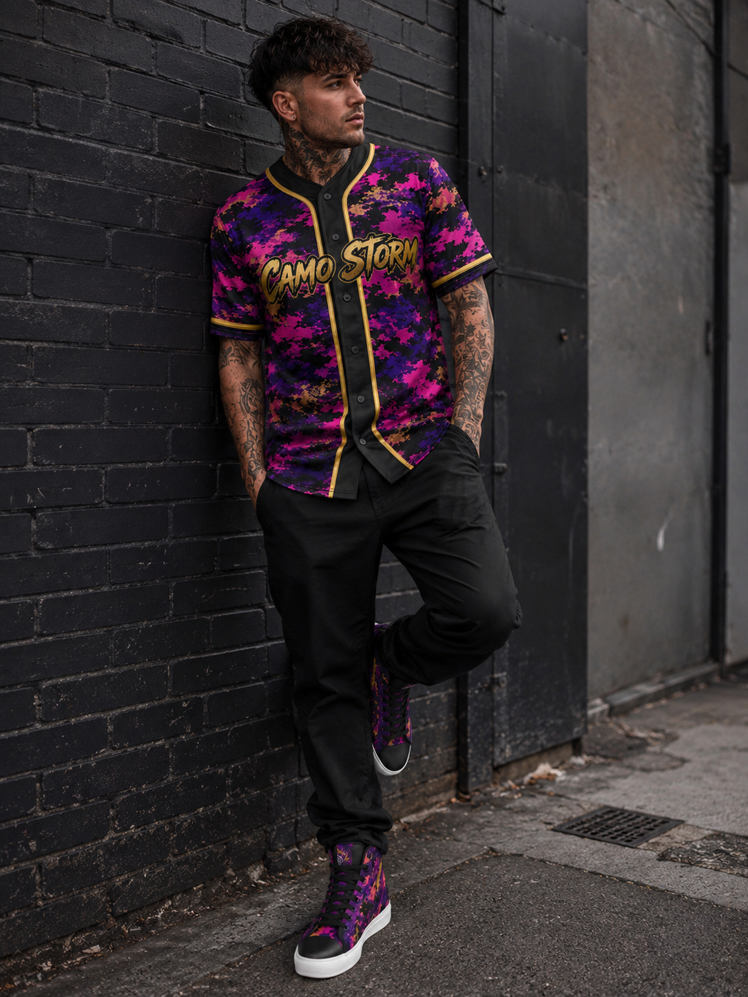 Baseball jersey-camo