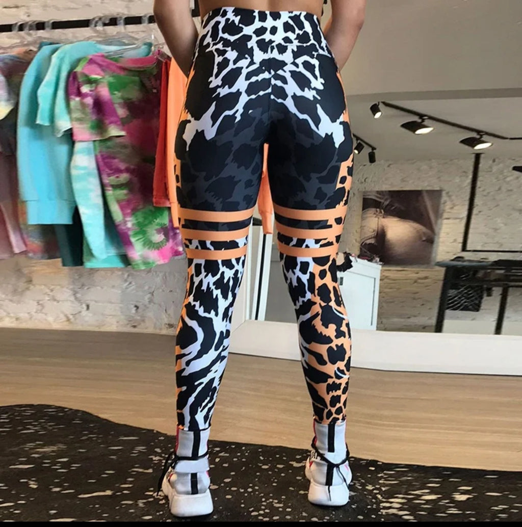 Wild Split High-Waisted Leggings